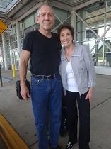 A fan at the Shreveport Airport in August 2014 who let me try out his BMW convertible!