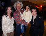 At the Opry on January 25, 2014, with Shannon McCombs, Ranger Doug, and his granddaughter