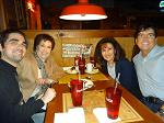 A birthday celebration dinner on March 13, 2014, with friends Ryan and Dee-Dee Ogrodny and Ron Harman